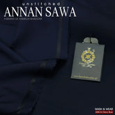 AnnanSawa Navy Blue Blended Wash & Wear fabric – soft, durable fabric for men’s unstitched suits